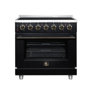 Forno Massimo 36-Inch Electric Range FFSEL6020-36 – Black – Electric Range FFSEL6020 36BLK Front 2026 07 28
