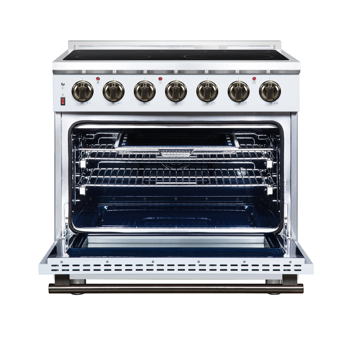 Forno Massimo 36-Inch Electric Range FFSEL6020-36 – White – Electric Range FFSEL6020 36WHT Front Open 2026 07 28