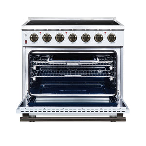 Forno Massimo 36-Inch Electric Range FFSEL6020-36 – White – Electric Range FFSEL6020 36WHT Front Open 2026 07 28