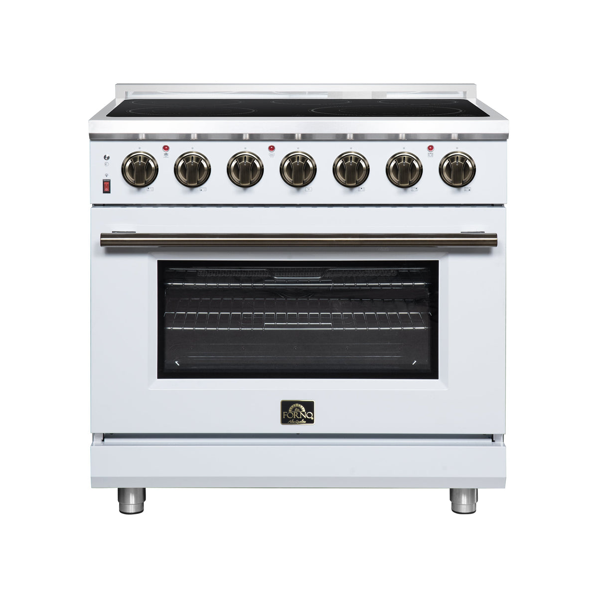 Forno Massimo 36-Inch Electric Range FFSEL6020-36 – White – Electric Range FFSEL6020 36WHT Front 2026 07 28