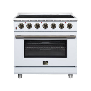 Forno Massimo 36-Inch Electric Range FFSEL6020-36 – White – Electric Range FFSEL6020 36WHT Front 2026 07 28