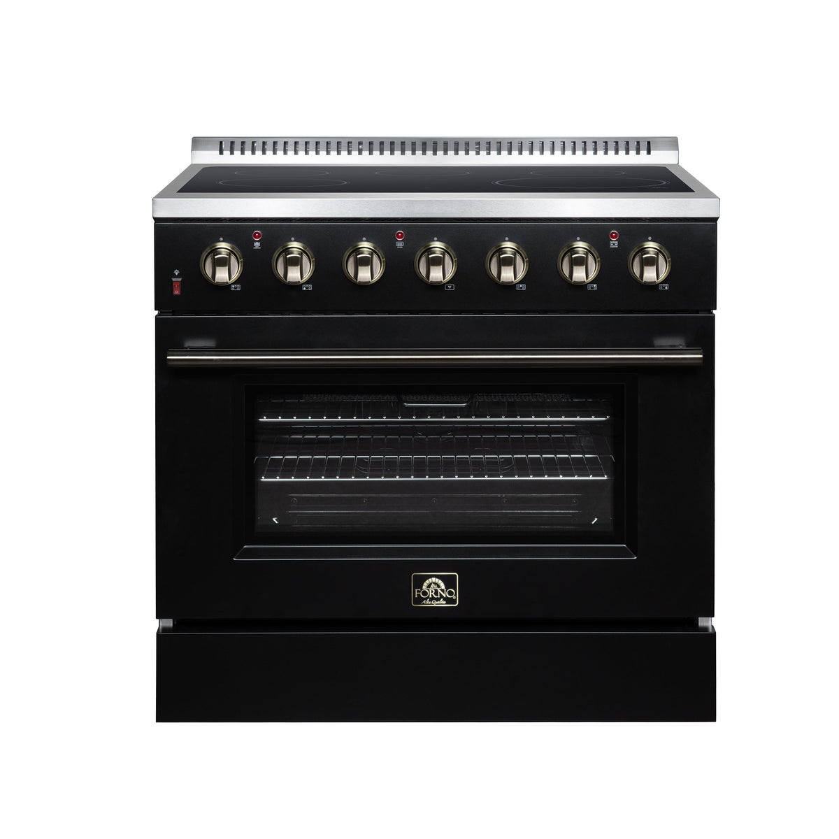 Forno Galiano 36-Inch Electric Range FFSEL6083-36 – Black – Electric Range FFSEL6083 36BLK Front 2026 07 22