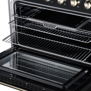 Forno Galiano 36-Inch Electric Range FFSEL6083-36 – Black – Electric Range FFSEL6083 36BLK Racks 2026 07 22