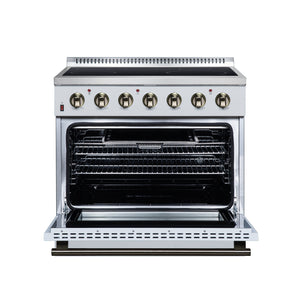 Forno Galiano 36-Inch Electric Range FFSEL6083-36 – White – Electric Range FFSEL6083 36WHT Front Open 2026 07 22