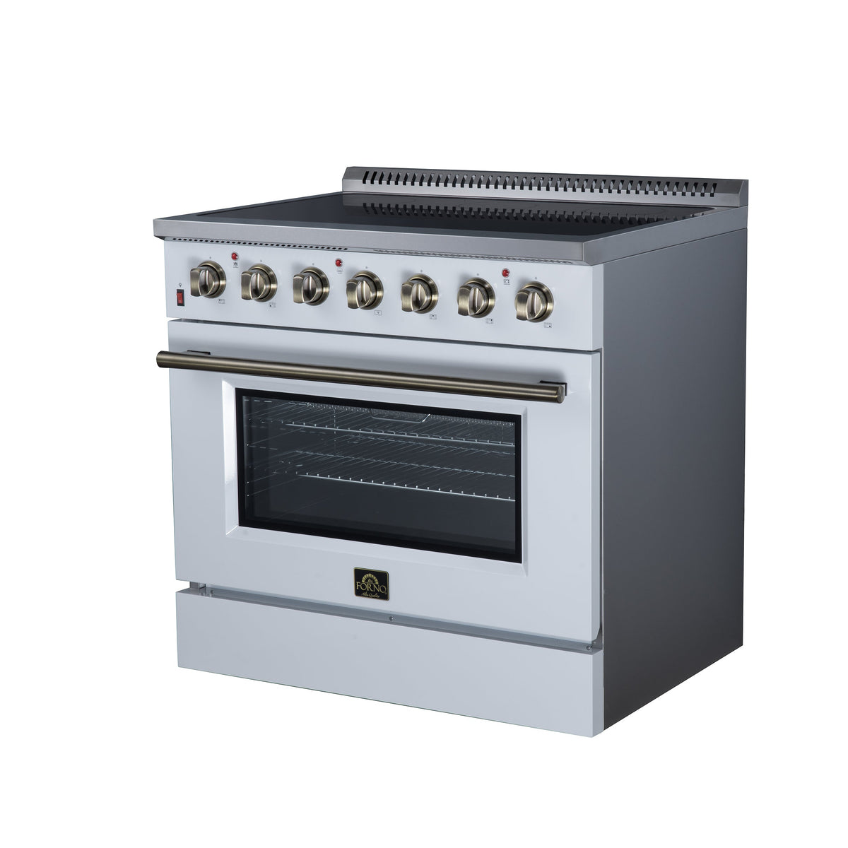 Forno Galiano 36-Inch Electric Range FFSEL6083-36 – White – Electric Range FFSEL6083 36WHT Right Angle 2026 07 22