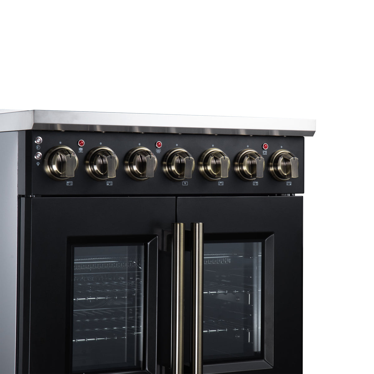 Forno Massimo 30-Inch Electric Range FFSEL6955-30 – Black – Electric Range FFSEL6955 30BLK Control Panel Left Angle 2026 07 28