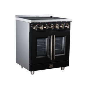 Forno Massimo 30-Inch Electric Range FFSEL6955-30 – Black – Electric Range FFSEL6955 30BLK Left Angle 2026 07 28