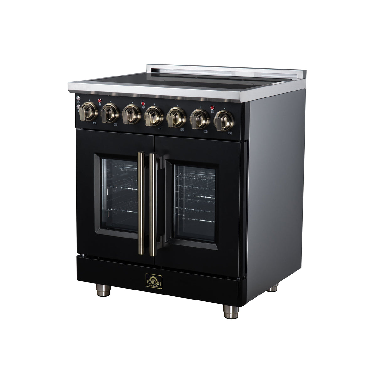 Forno Massimo 30-Inch Electric Range FFSEL6955-30 – Black – Electric Range FFSEL6955 30BLK Right Angle 2026 07 28