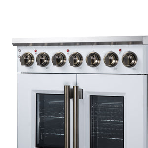 Forno Massimo 30-Inch Electric Range FFSEL6955-30 – White – Electric Range FFSEL6955 30WHT Control Panel Right Angle 2026 07 28