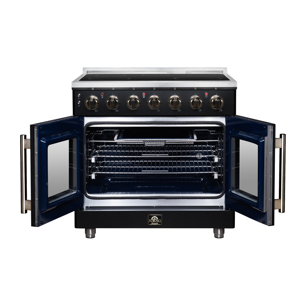 Forno Massimo 36-Inch Electric Range FFSEL6955-36 – Black – Electric Range FFSEL6955 36BLK Front Open 2026 07 28