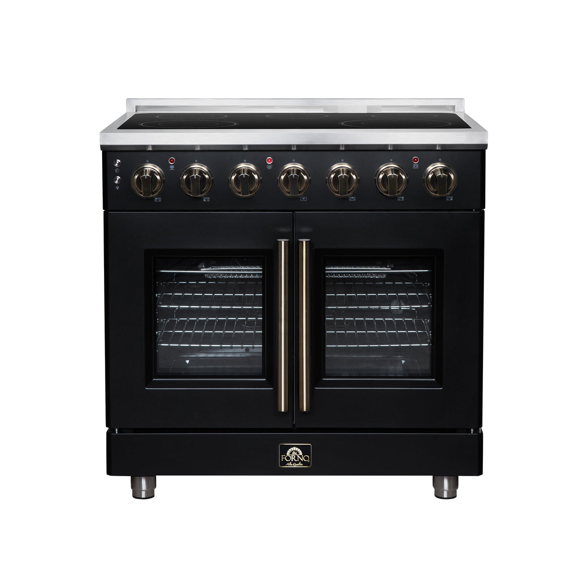 Forno Massimo 36-Inch Electric Range FFSEL6955-36 – Black – Electric Range FFSEL6955 36BLK Front 2026 07 28