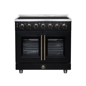 Forno Massimo 36-Inch Electric Range FFSEL6955-36 – Black – Electric Range FFSEL6955 36BLK Front 2026 07 28