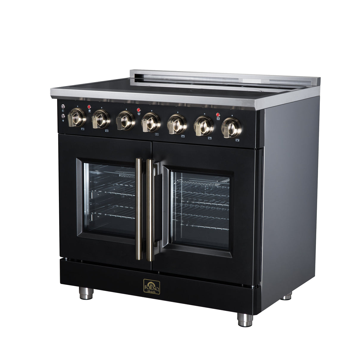 Forno Massimo 36-Inch Electric Range FFSEL6955-36 – Black – Electric Range FFSEL6955 36BLK Right Angle 2026 07 28