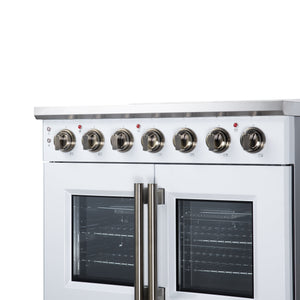 Forno Massimo 36-Inch Electric Range FFSEL6955-36 – White – Electric Range FFSEL6955 36WHT Control Panel Right Angle 2026 07 28