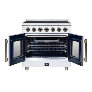 Forno Massimo 36-Inch Electric Range FFSEL6955-36 – White – Electric Range FFSEL6955 36WHT Front Open 2026 07 28