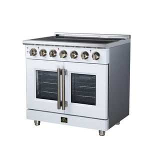 Forno Massimo 36-Inch Electric Range FFSEL6955-36 – White – Electric Range FFSEL6955 36WHT Right Angle 2026 07 28