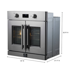 Forno Kitchen Appliance Package FBDL-025-01CAUS – Stainless Steel – FBOEL1333 30 forno asti electric wall oven dimensions