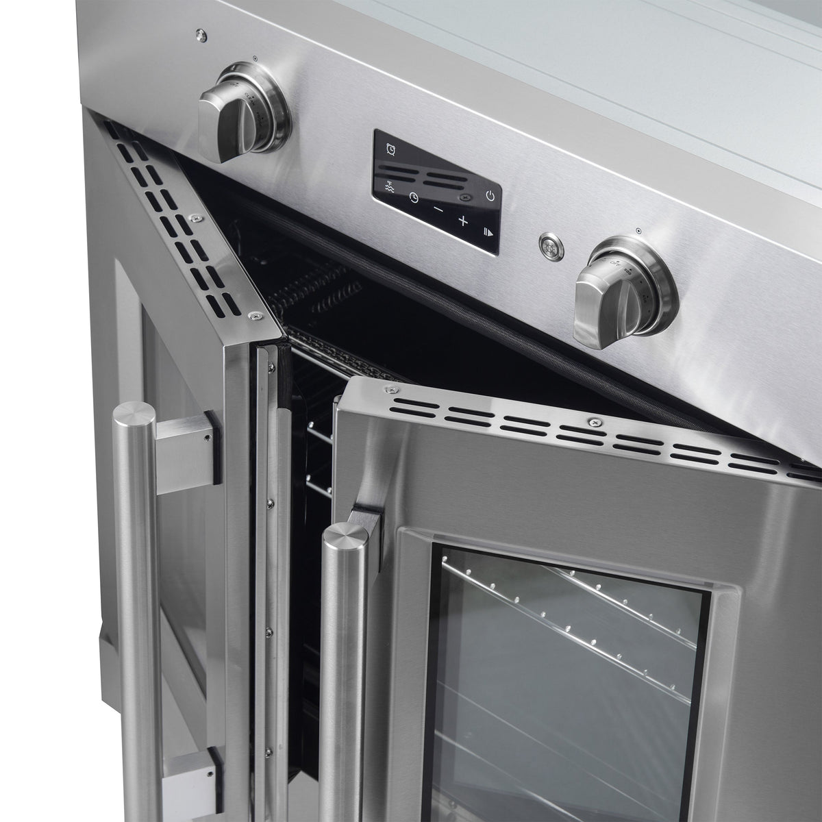 Forno Kitchen Appliance Package FBDL-025-01CAUS – Stainless Steel – FBOEL1333 30 forno asti electric wall oven door ajar