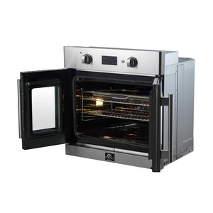 Forno Kitchen Appliance Package FBDL-025-01CAUS – Stainless Steel – FBOEL1333 30 forno asti electric wall oven side open