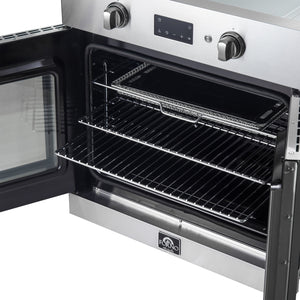 Forno Kitchen Appliance Package FBDL-025-01CAUS – Stainless Steel – FBOEL1333 30 forno asti electric wall oven top open