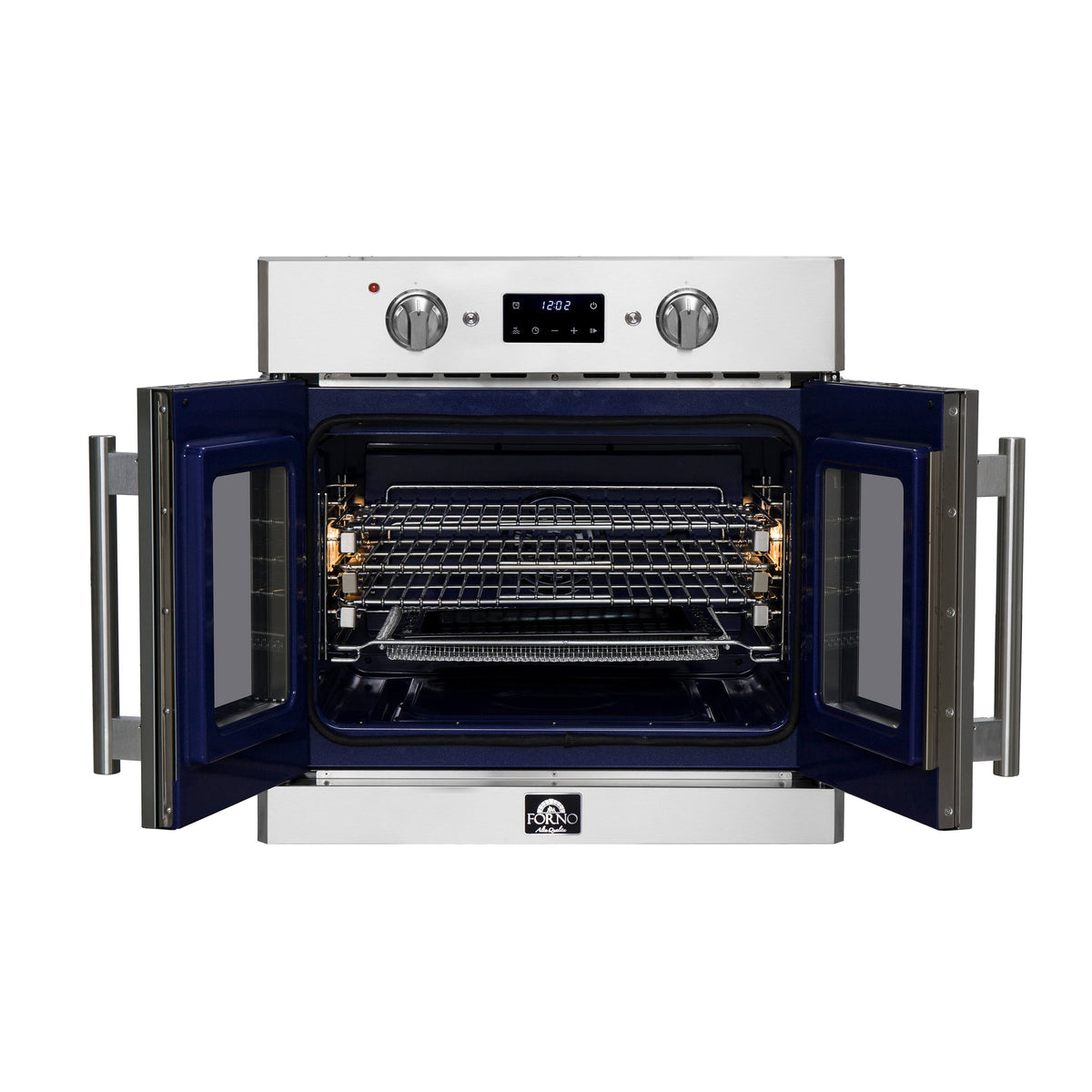 Forno Gallico 30-Inch Single Wall Oven FBOEL1371-30 – Stainless Steel – FBOEL1371 30 forno gallico eletric wall oven front open