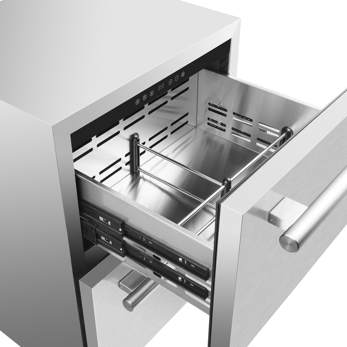 Forno Como 24-Inch Drawer Refrigerator & Freezer FDROD1611-24 – Stainless Steel – FDROD1611 24S forno como indoor outdoor drawer refrigerator interior
