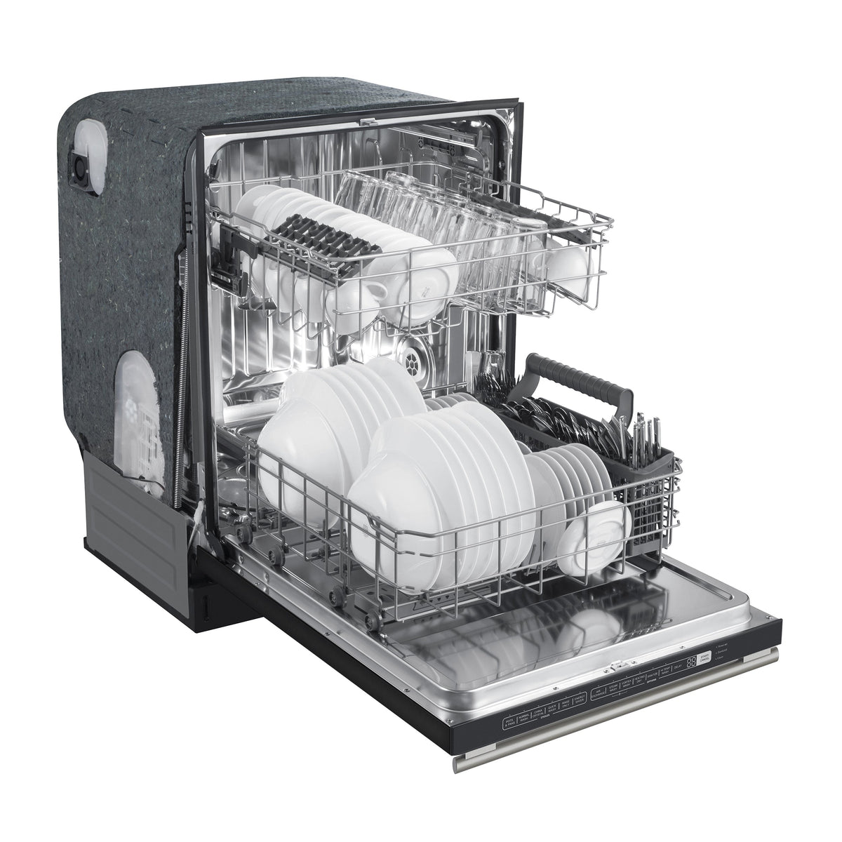 Forno Kitchen Appliance Package FBDL-007-02US – Stainless Steel – FDWBI8067 24BLK pozzo dishwasher side open