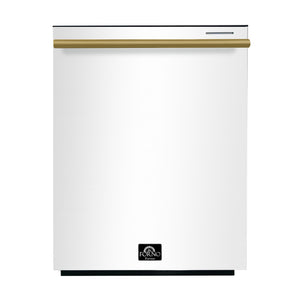 Forno Kitchen Appliance Package FBDL-006-03US – Stainless Steel – FDWBI8067 24WHT pozzo dishwasher front antique brass dd7ba5c9 4783 4522 93e4 57331fe93fe0