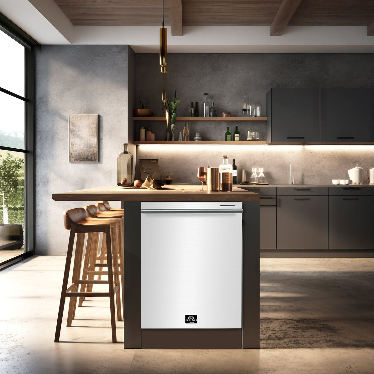 Forno Kitchen Appliance Package FBDL-006-03US – Stainless Steel – FDWBI8067 24WHT pozzo dishwasher lifestyle be3a6912 ec4c 44fb aba6 3654d4362445