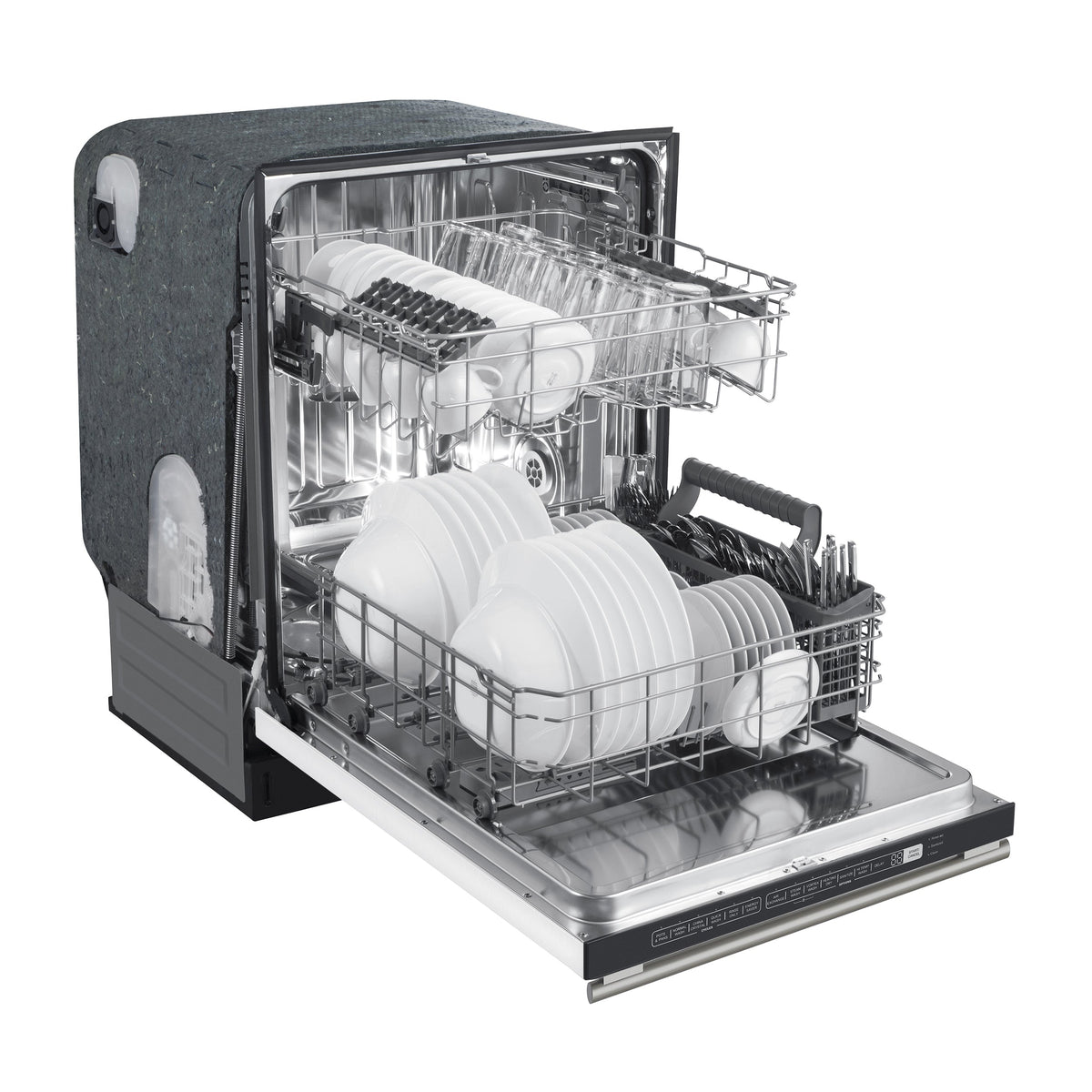 Forno Kitchen Appliance Package FBDL-007-03US – Stainless Steel – FDWBI8067 24WHT pozzo dishwasher side open