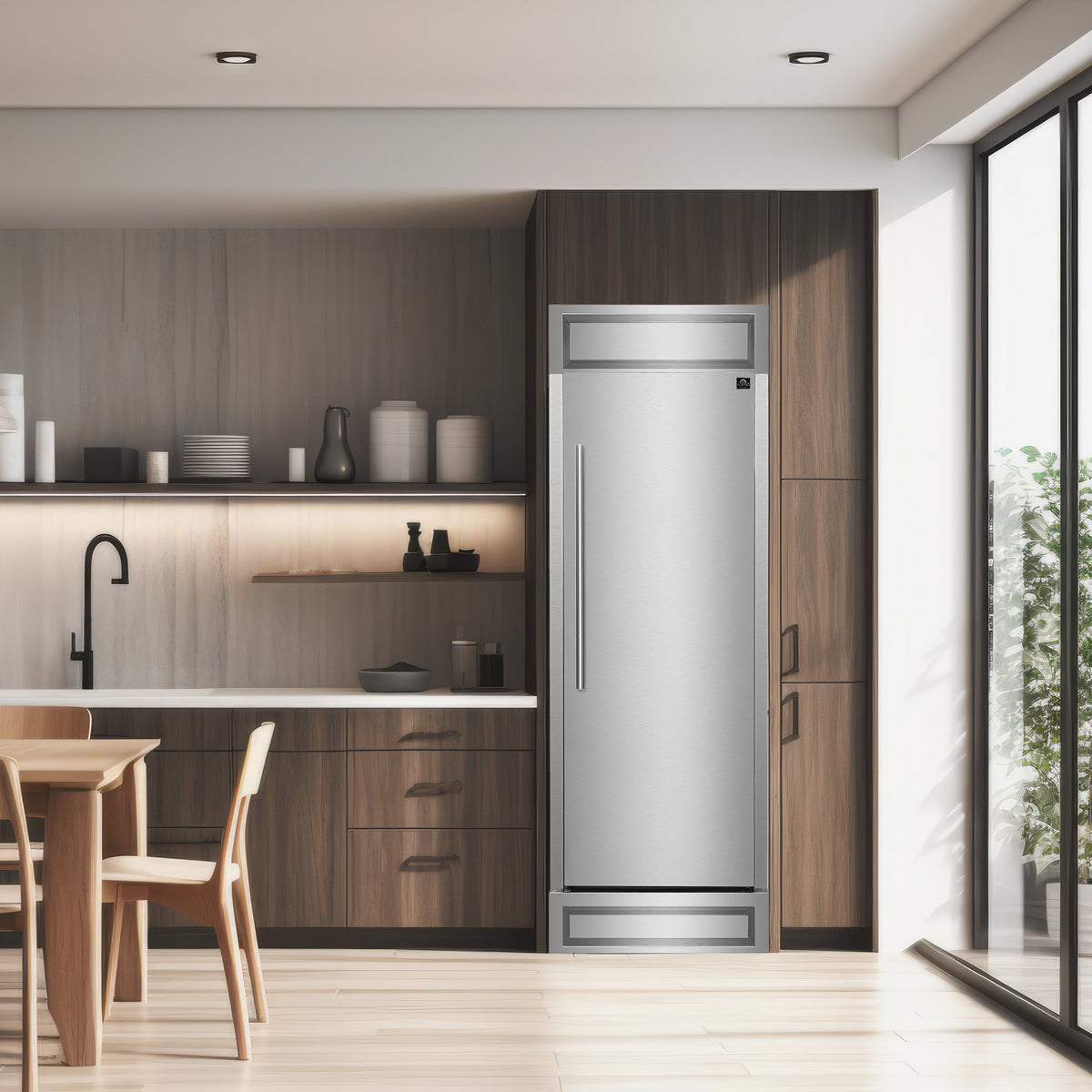 Forno Maderno 28-Inch Convertible Refrigerator & Freezer FFFFD1722-32RS – Stainless Steel – FFFFD1722 32RS forno maderno convertible refrigerator freezer lifestyle