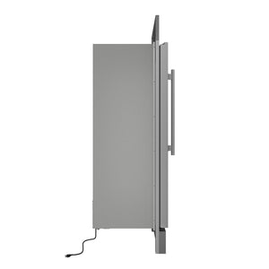 Forno Maderno 28-Inch Convertible Refrigerator & Freezer FFFFD1722-32RS – Stainless Steel – FFFFD1722 32RS FFFFD1722 32RSG Side