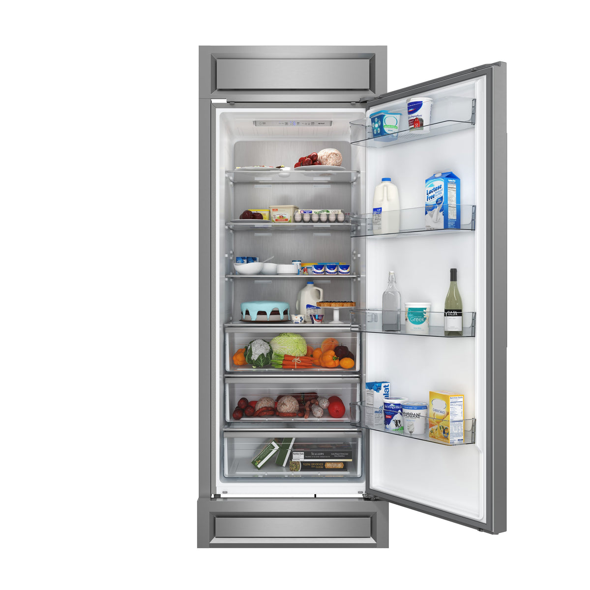 Forno Maderno 28-Inch Convertible Refrigerator & Freezer FFFFD1722-32RS – Stainless Steel – FFFFD1722 32RS Open Door