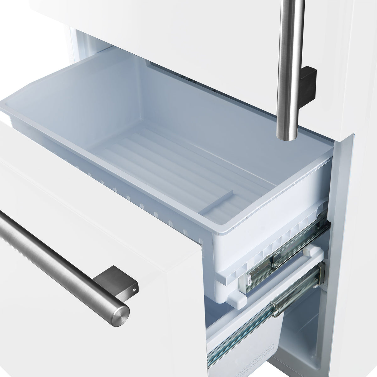 Forno Kitchen Appliance Package FBDL-003-08US – Stainless Steel – FFFFD1786 31WHT FFFFD1787 60WHT forno milano white fridge freezer drawer 8a9eb67f eb19 4d37 89e1 6a82444445a4