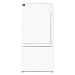 Forno Kitchen Appliance Package FBDL-003-08US – Stainless Steel – FFFFD1786 31WHT FFFFD1787 60WHT forno milano white fridge front c6b9e5f3 b424 4f7f a16c a807d226dcca