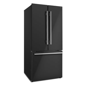 Forno Gallipoli 30-Inch French Door Refrigerator FFFFD1974-31 – Black – FFFFD1974 31BLK French Doors Refrigerator 45 closed 20copy