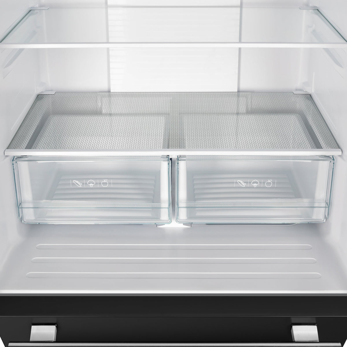 Forno Gallipoli 30-Inch French Door Refrigerator FFFFD1974-31 – Black – FFFFD1974 31BLK French Doors Refrigerator crisper drawer 2