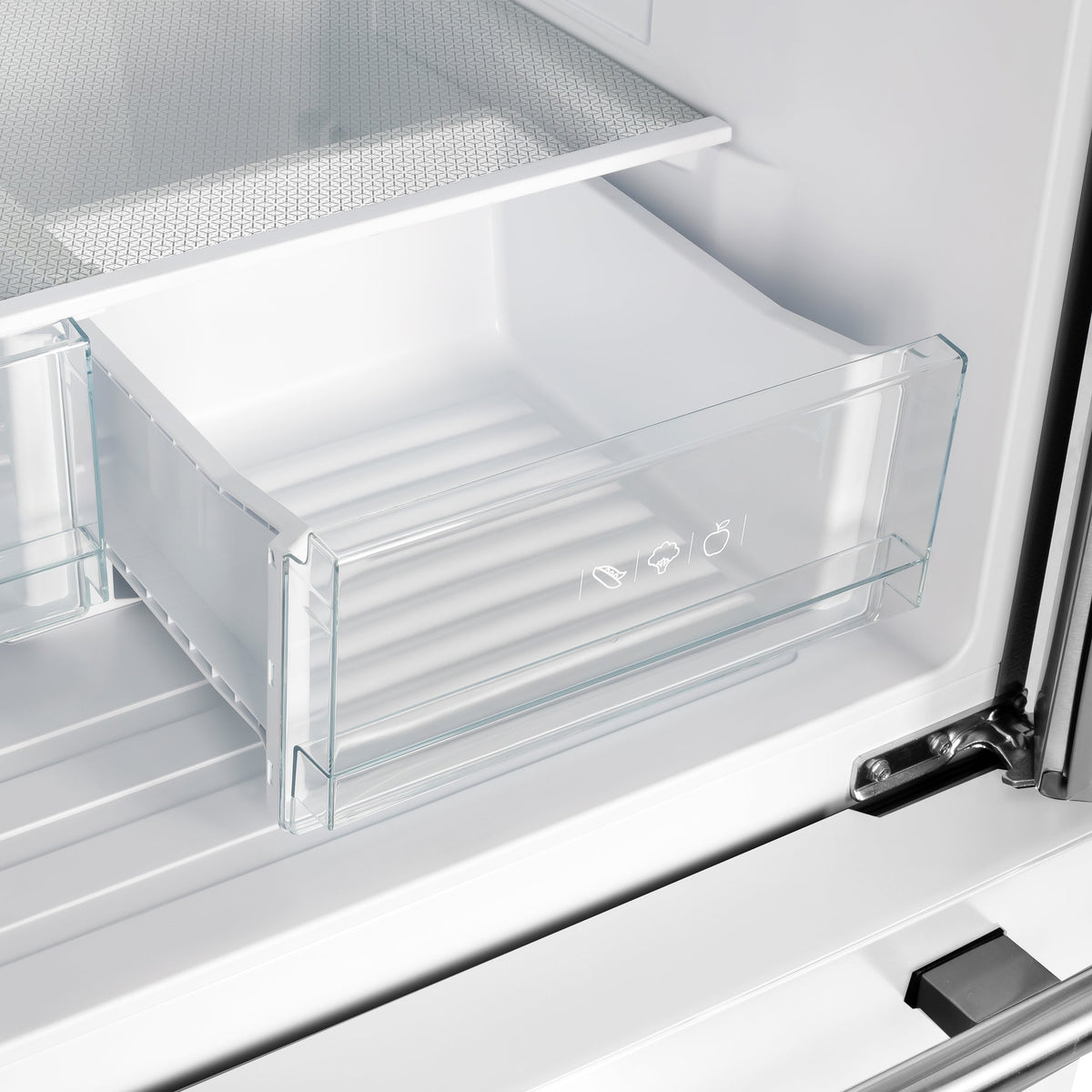 Forno Gallipoli 30-Inch French Door Refrigerator FFFFD1974-31 – White – FFFFD1974 31WHT French Doors Refrigerator crisper drawer