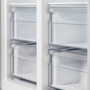 Forno Salerno 33-Inch Side-by-Side Refrigerator FFRBI1805-33 – Black – FFRBI1805 33BLK forno salerno black refrigerator bottom drawers