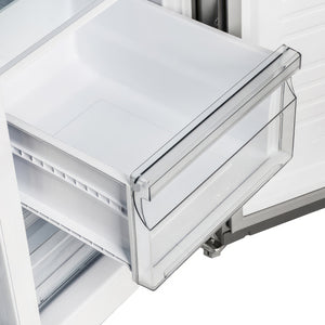 Forno Salerno 33-Inch Side-by-Side Refrigerator FFRBI1805-33SB – Stainless Steel VCM – FFRBI1805 33SB forno salerno stainless steel refrigerator drawers