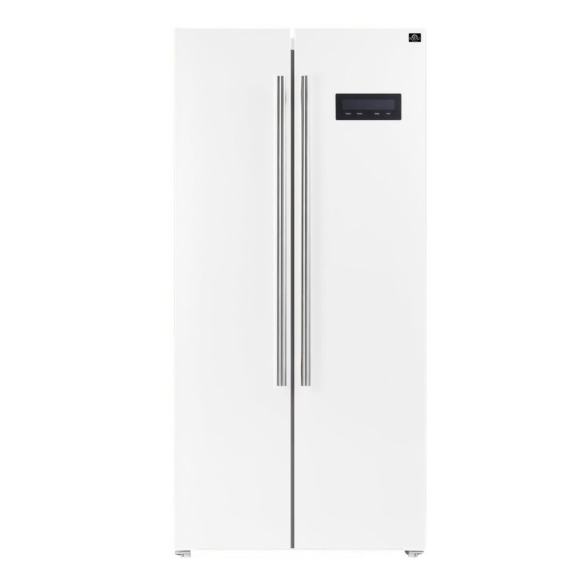 Forno Salerno 33-Inch Side-by-Side Refrigerator FFRBI1805-33 – White – FFRBI1805 33WHT forno salerno white refrigerator main image
