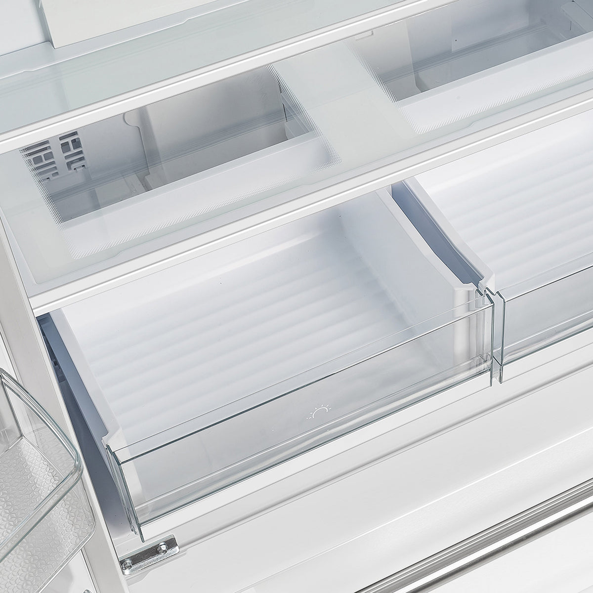 Forno Kitchen Appliance Package FBDL-003-09US – Stainless Steel – FFRBI1820 36WHT moena french door refrigerator crisper drawers