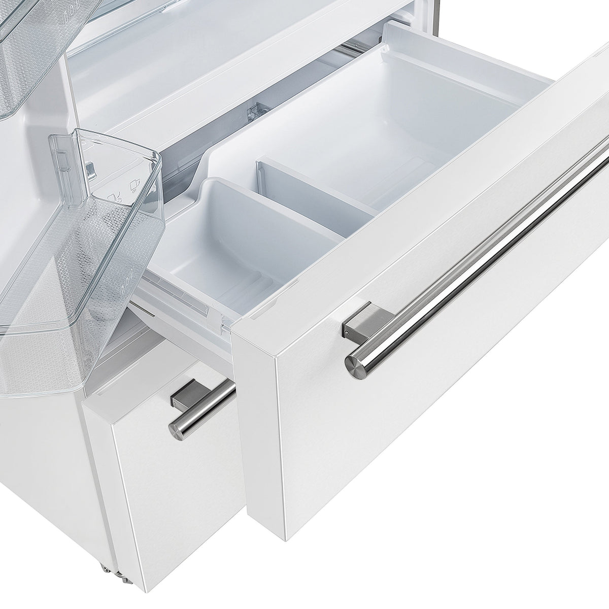 Forno Kitchen Appliance Package FBDL-003-09US – Stainless Steel – FFRBI1820 36WHT moena french door refrigerator freezer drawers