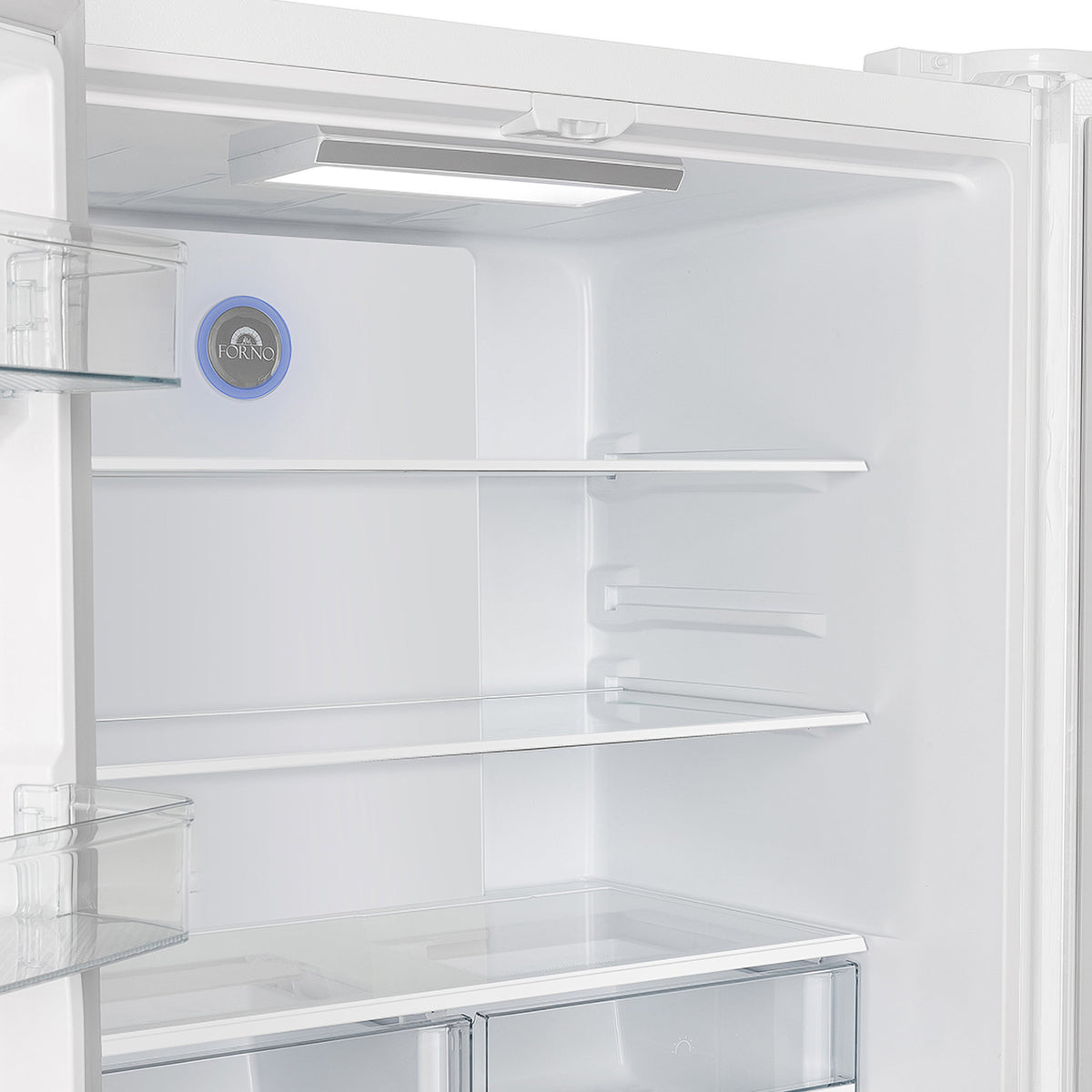 Forno Kitchen Appliance Package FBDL-003-09US – Stainless Steel – FFRBI1820 36WHT moena french door refrigerator shelves
