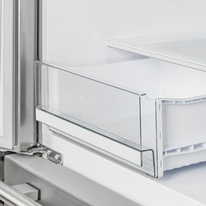 Forno Moena 40-Inch French Door Refrigerator FFRBI1820-40SG – Stainless Steel VCM – FFRBI1820 40SG Forno Moena Built In French Door Refrigerator crisper drawers left