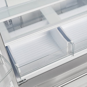 Forno Moena 40-Inch French Door Refrigerator FFRBI1820-40SG – Stainless Steel VCM – FFRBI1820 40SG Forno Moena Built In French Door Refrigerator crisper drawers