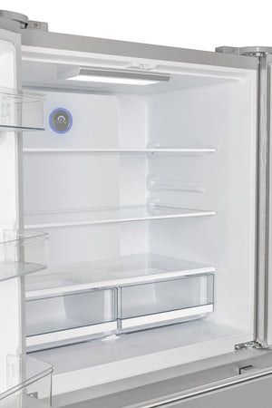 Forno Moena 40-Inch French Door Refrigerator FFRBI1820-40SG – Stainless Steel VCM – FFRBI1820 40SG Forno Moena Built In French Door Refrigerator inside door left