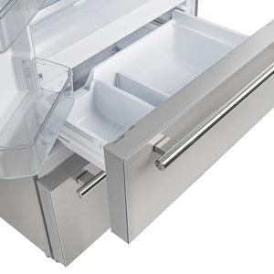 Forno Moena 40-Inch French Door Refrigerator FFRBI1820-40SG – Stainless Steel VCM – FFRBI1820 40SG moena french door refrigerator freezer drawers