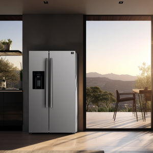 Forno Salerno 36-Inch Side-by-Side Refrigerator FFRBI1844-36SB – Stainless Steel VCM – FFRBI1844 36SB French Doors Refrigerator Lifestyle 164c8700 8590 4c12 9993 052c57d44d2f