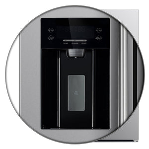 Forno Salerno 36-Inch Side-by-Side Refrigerator FFRBI1844-36SB – Stainless Steel VCM – FFRBI1844 36SB 20Ice 20Maker 20Feature